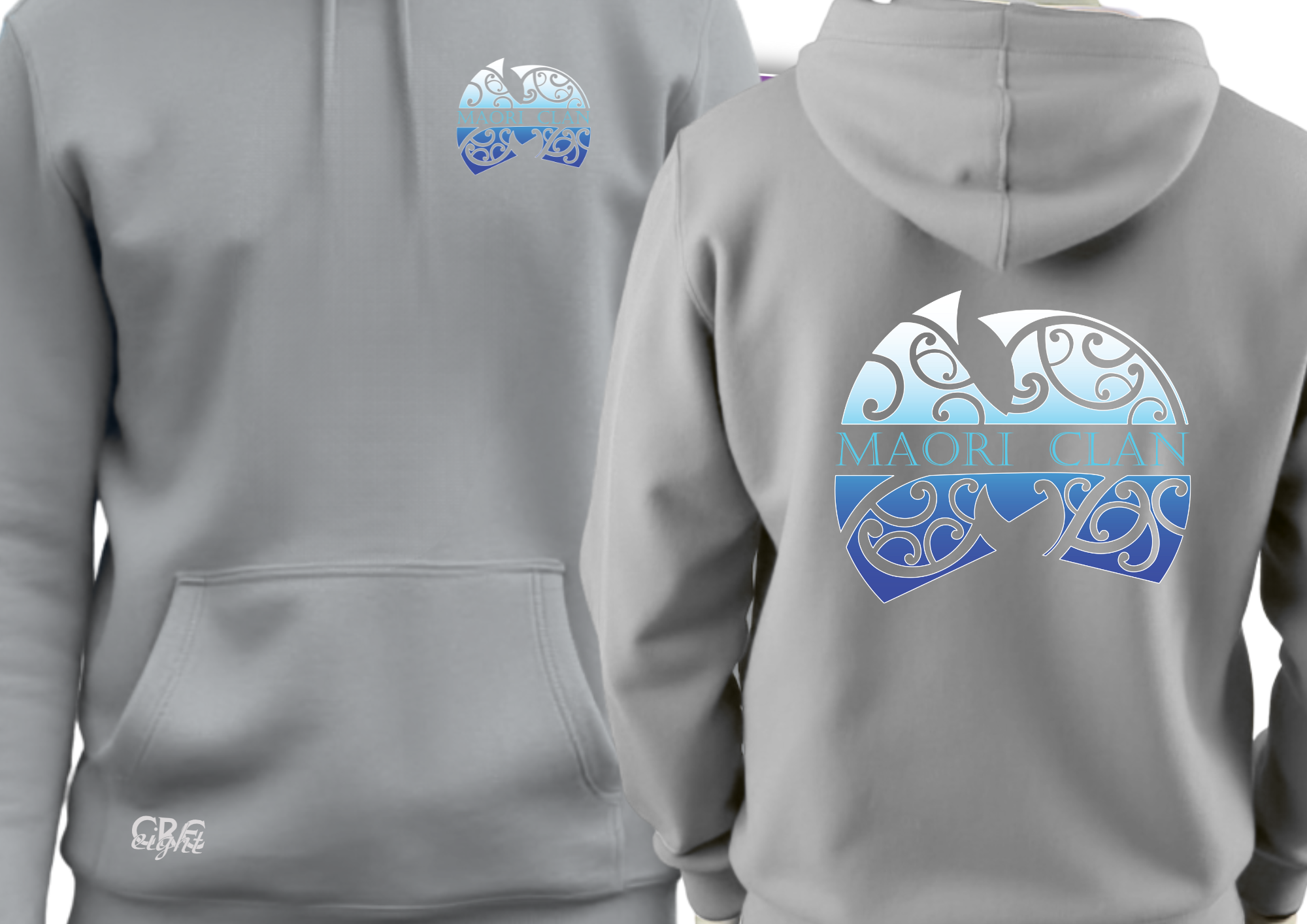 🩶 Maori Clan Marble Grey Hoodie – Clean Style, Cultural Edge
