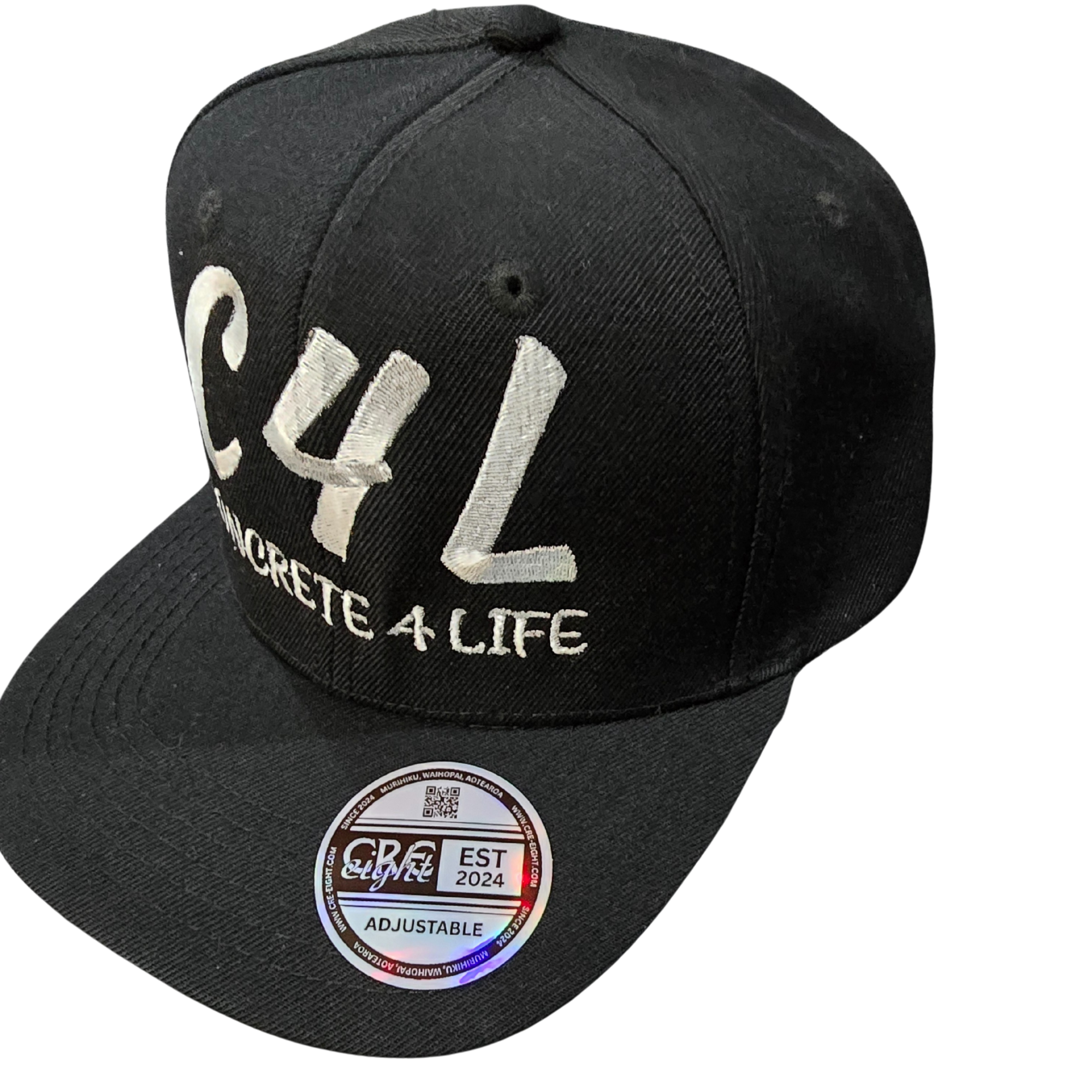 C4L – Concrete 4 Life Embroidered Snapback (CRE-eight Custom Edition)