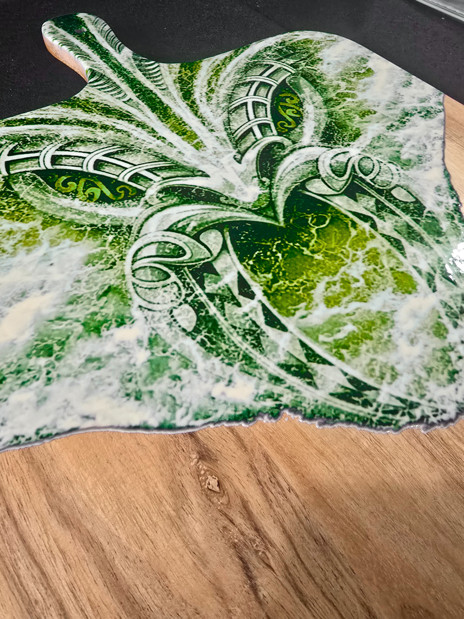Te Manawa o Te Moana – UV Printed Ocean Art Serving Board | CRE-eight(MADE TO ORDER)