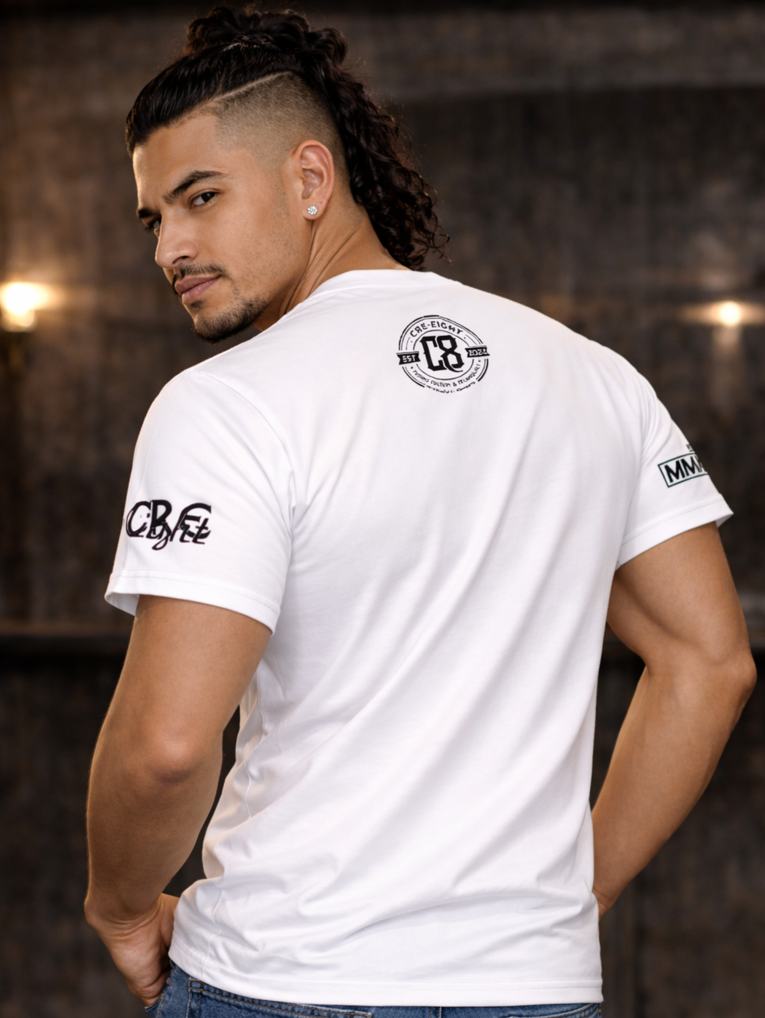 CRE-eight Heritage Crest Heavyweight Tee – 220gsm Premium Cotton | EST 2024(MADE TO ORDER)