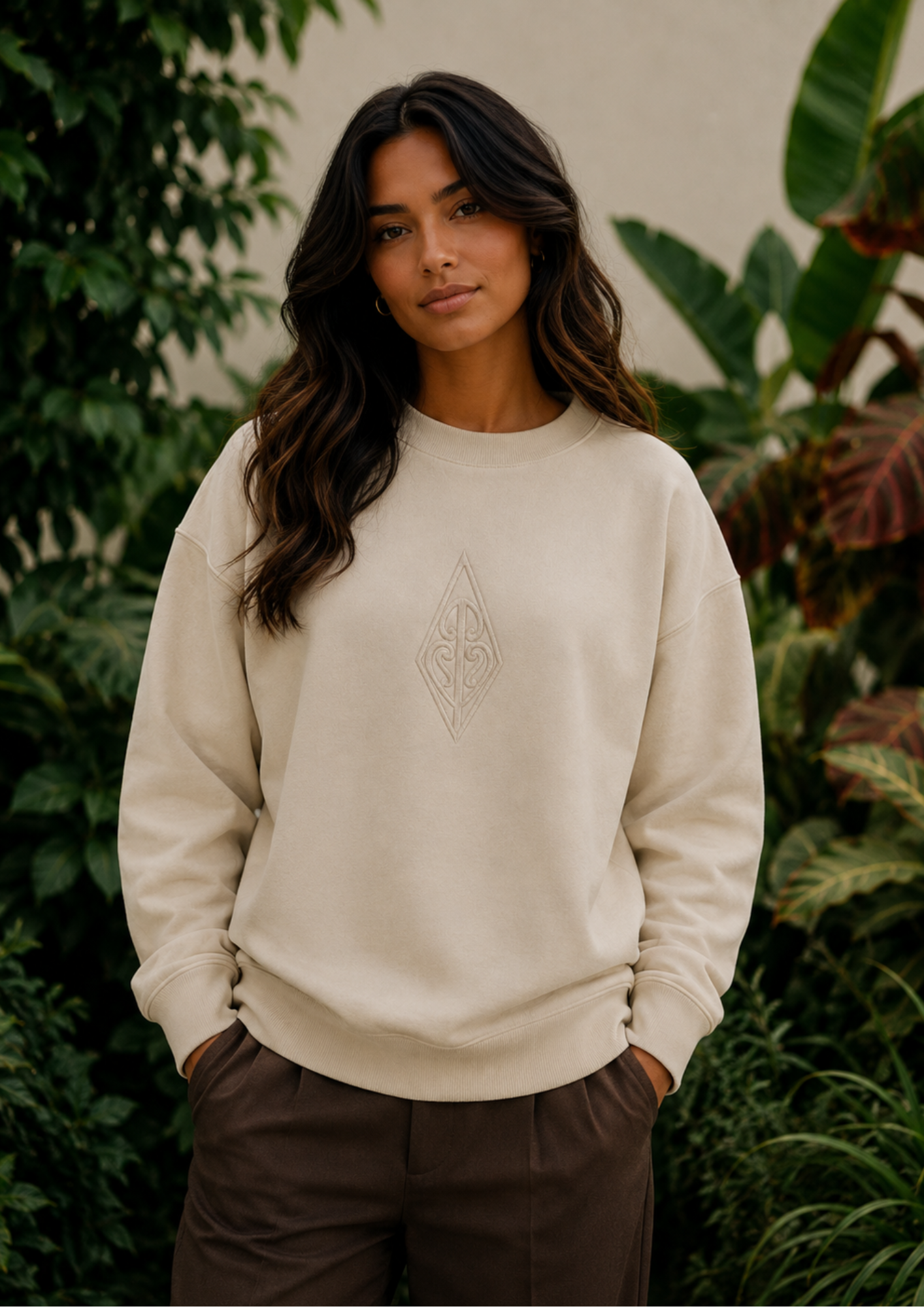 TE PIKO Crew | Premium Embroidered Sweatshirt | Made to Order in Aotearoa