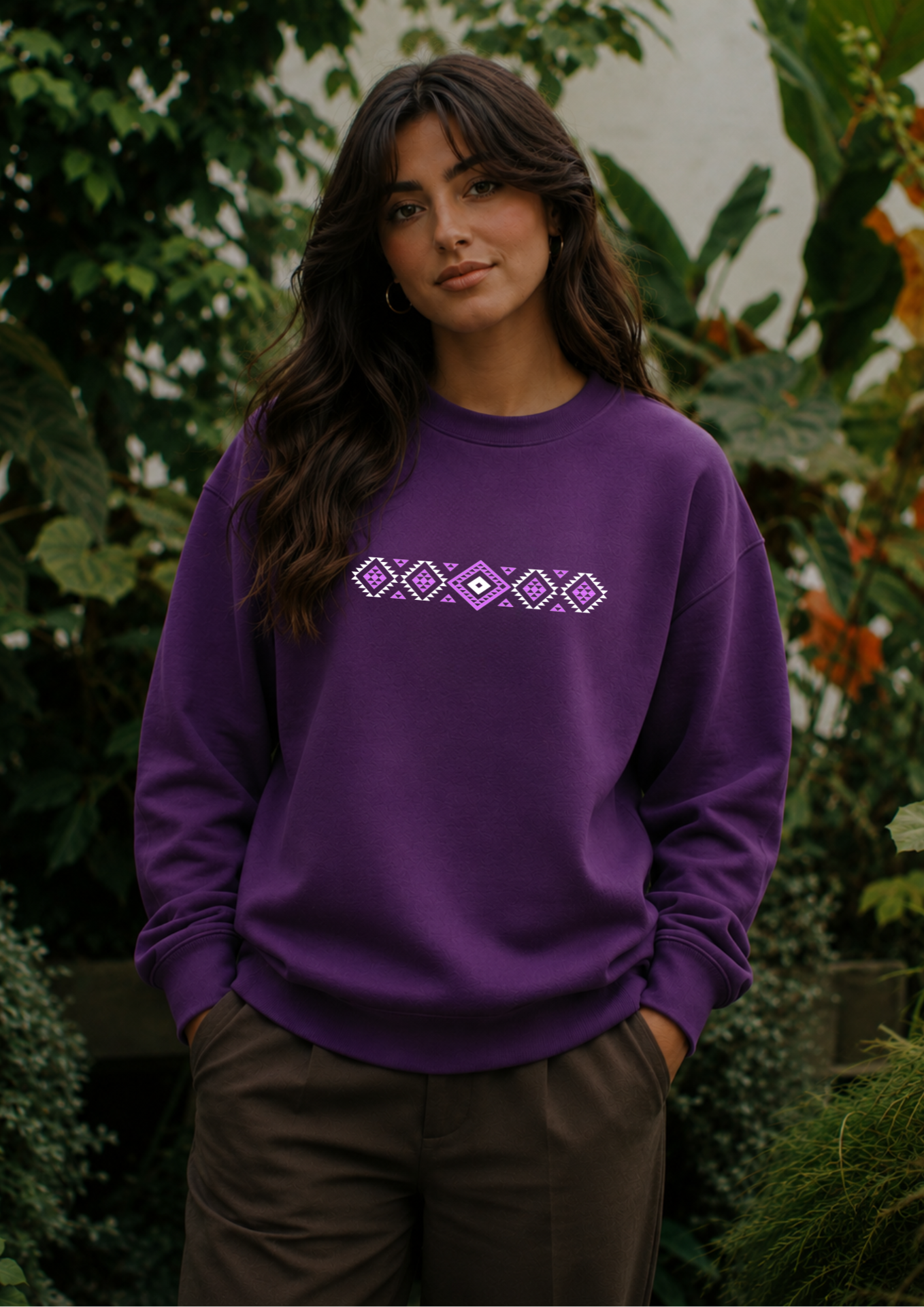 Te Wairua Embroidered Sweatshirt | Māori Inspired Crewneck NZ