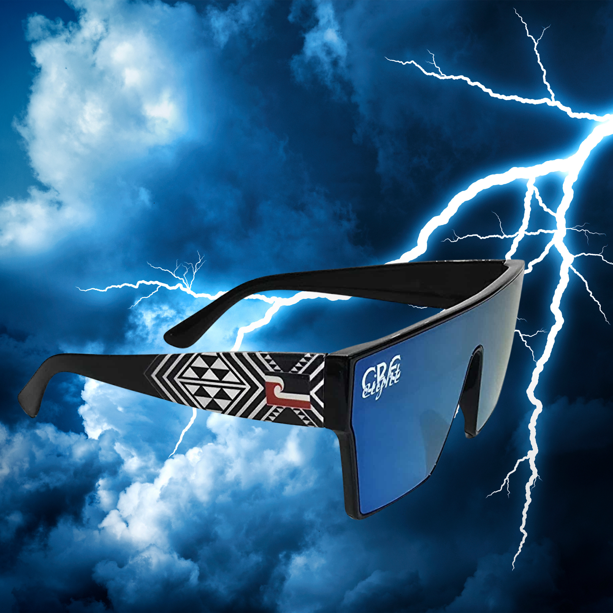 Tino Sunglasses – Blue Lens | CRE-eight Eyewear