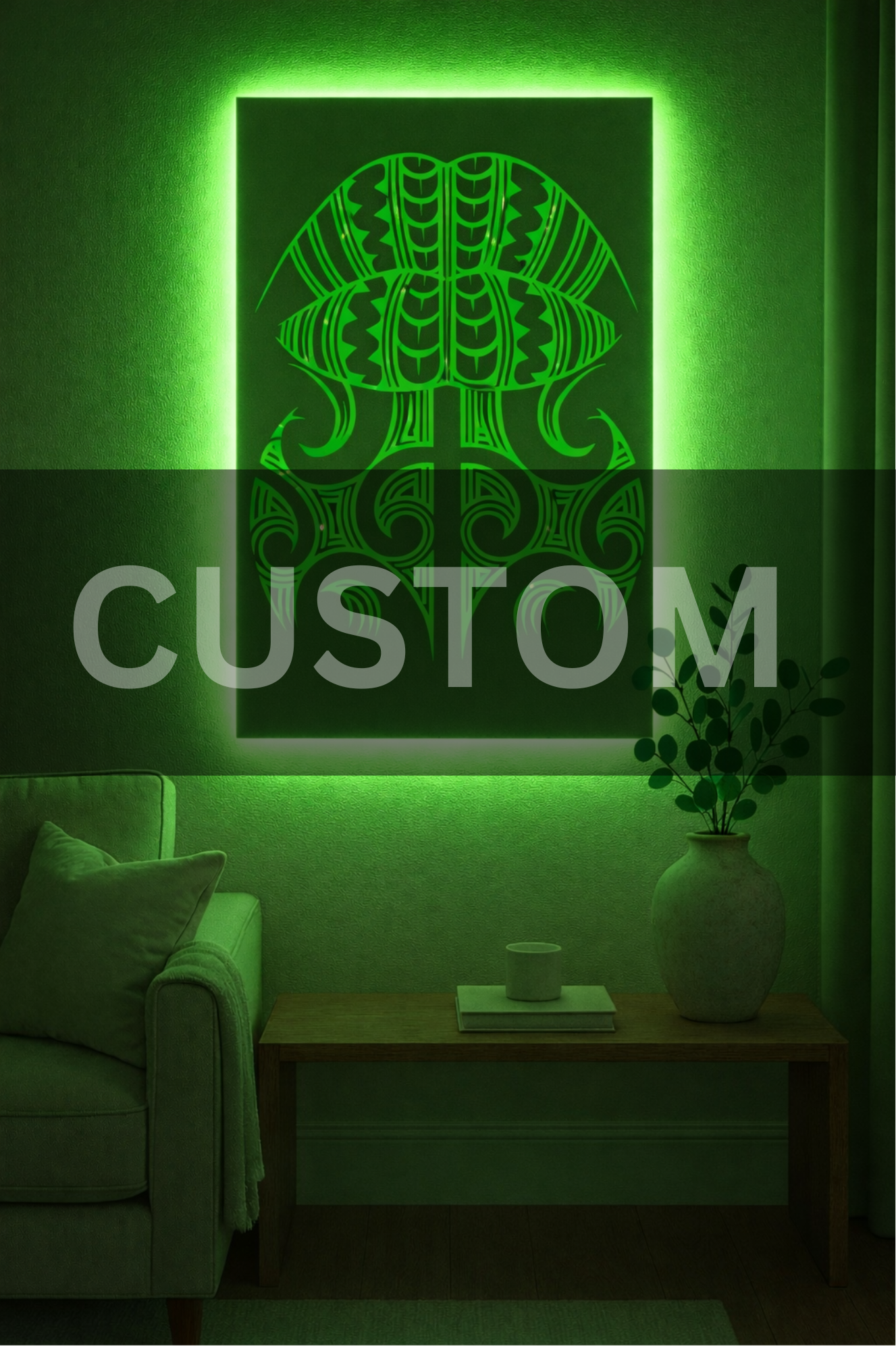 Custom Moko Kauae Mirror NZ – Personalised Honu Pāua Shell Mirror | CRE-eight