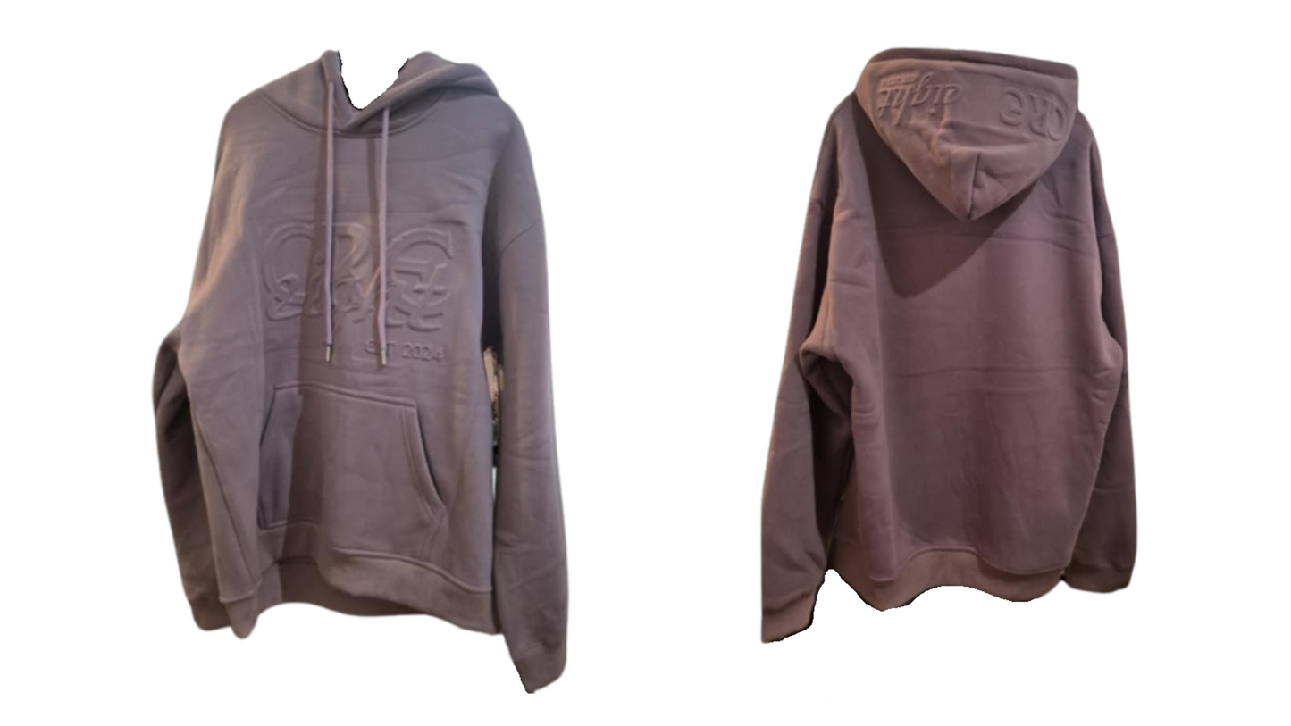 Embossed hoodie