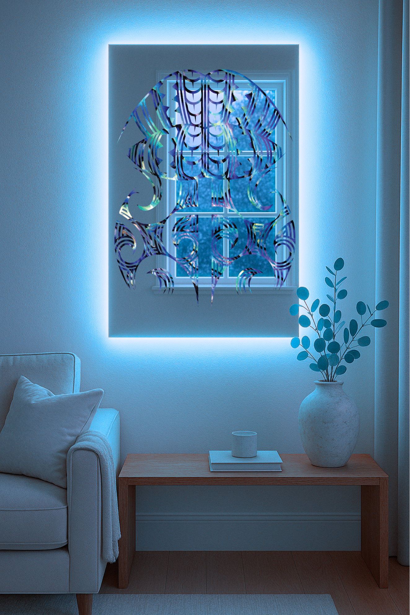 Te Mana o te Wahine – Contemporary Moko Kauae Inspired Māori Wall Art(MADE TO ORDER)