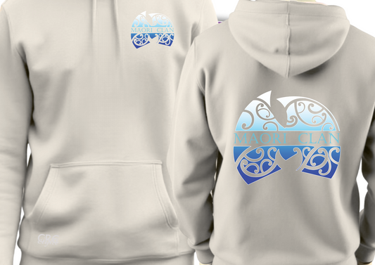 🤍 Maori Clan Ivory Hoodie – Clean Canvas, Deep Culture