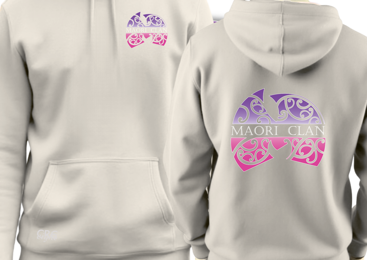 🤍 Maori Clan Ivory Hoodie – Clean Canvas, Deep Culture