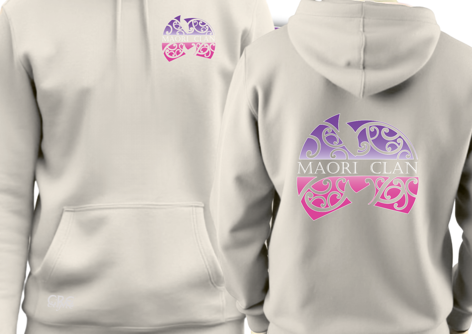 🤍 Maori Clan Ivory Hoodie – Clean Canvas, Deep Culture