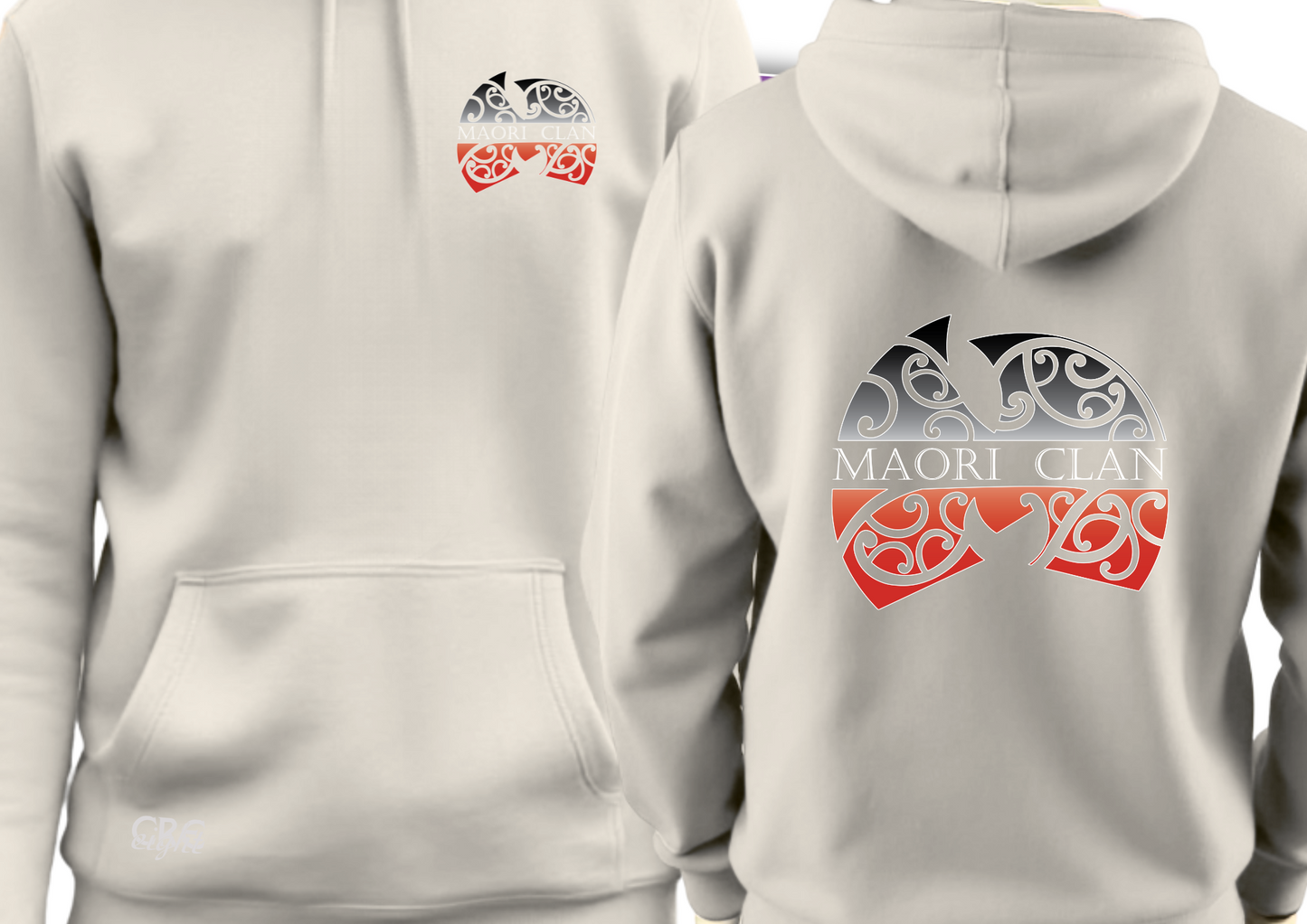 🤍 Maori Clan Ivory Hoodie – Clean Canvas, Deep Culture
