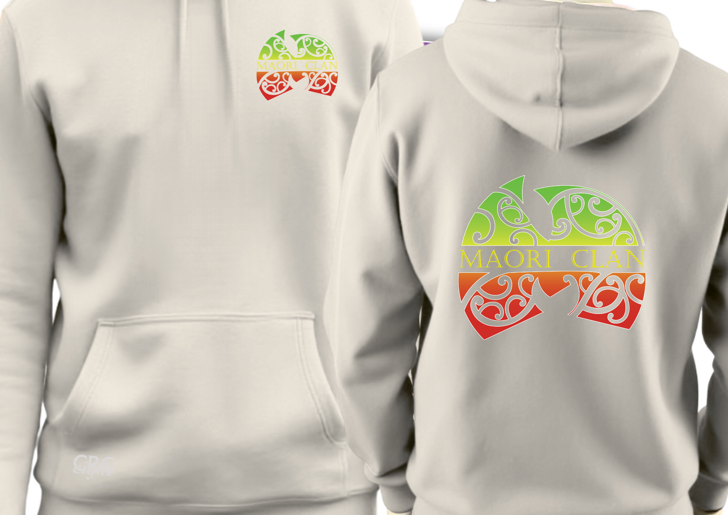 🤍 Maori Clan Ivory Hoodie – Clean Canvas, Deep Culture