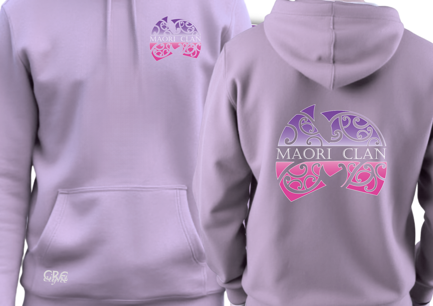 💜 Maori Clan Lavender Hoodie – Soft Hue, Strong Roots