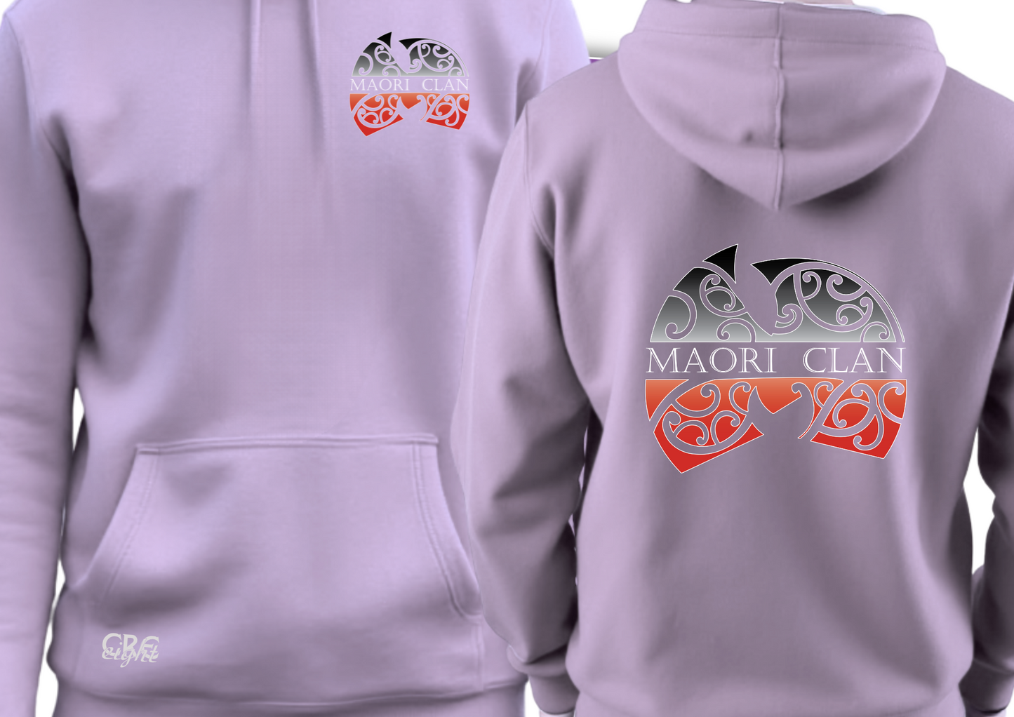 💜 Maori Clan Lavender Hoodie – Soft Hue, Strong Roots