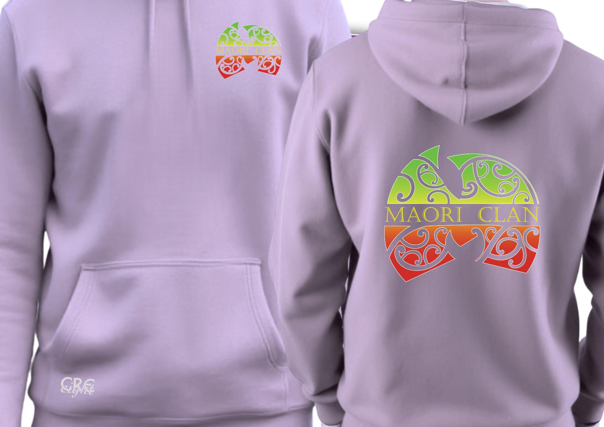 💜 Maori Clan Lavender Hoodie – Soft Hue, Strong Roots