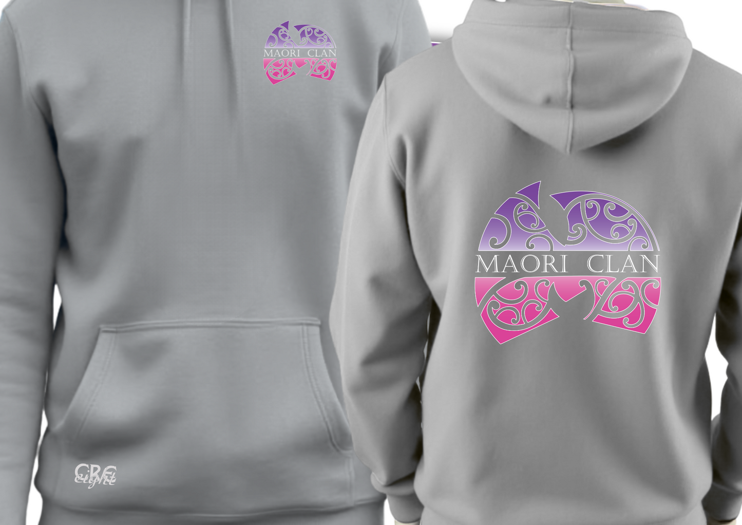 🩶 Maori Clan Marble Grey Hoodie – Clean Style, Cultural Edge