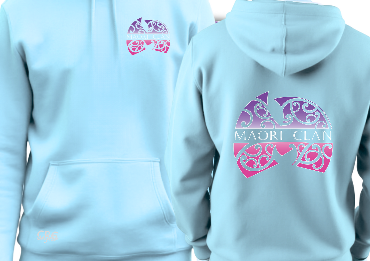 💎 Maori Clan Sky Blue Hoodie – Chill Vibes, Deep Roots
