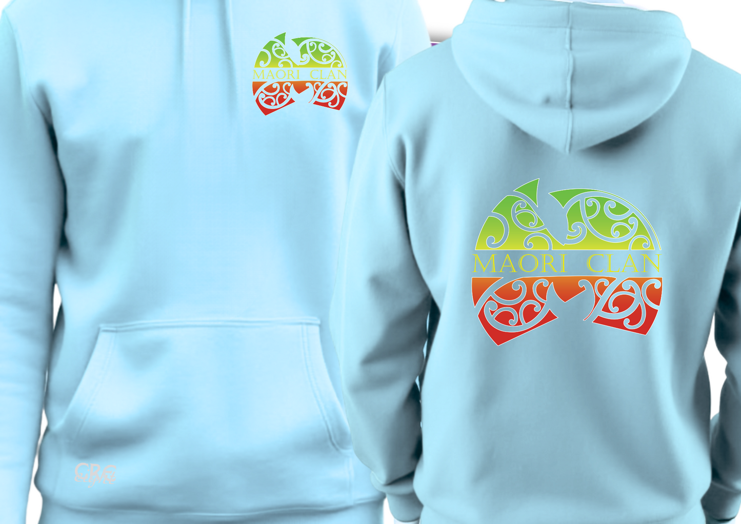 💎 Maori Clan Sky Blue Hoodie – Chill Vibes, Deep Roots