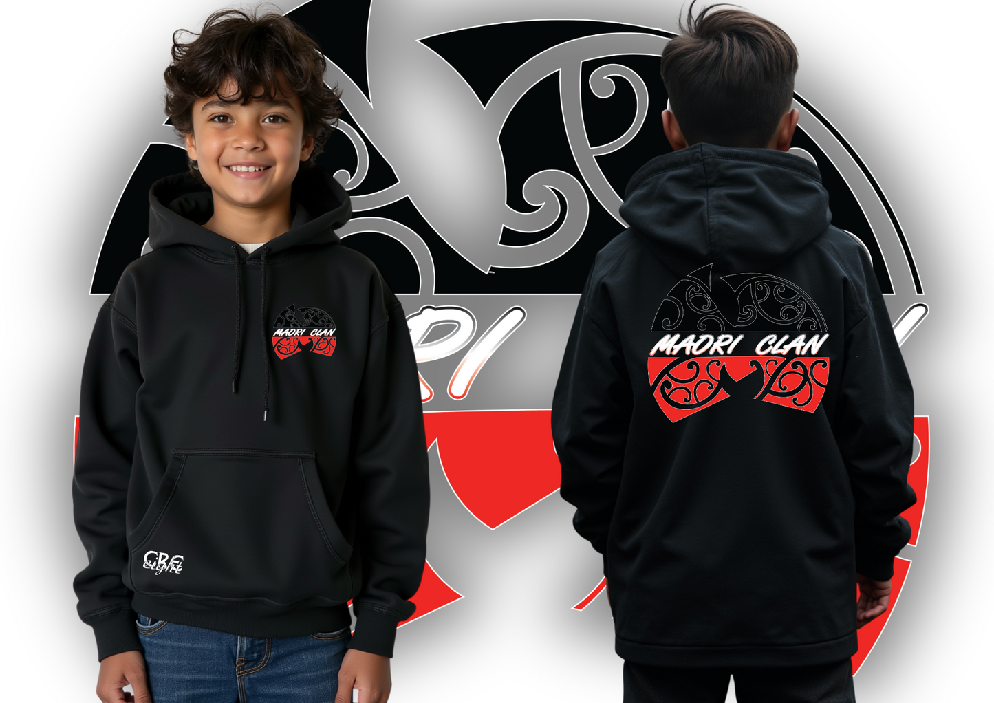 Maori Clan Hoodies Kids (made to order)