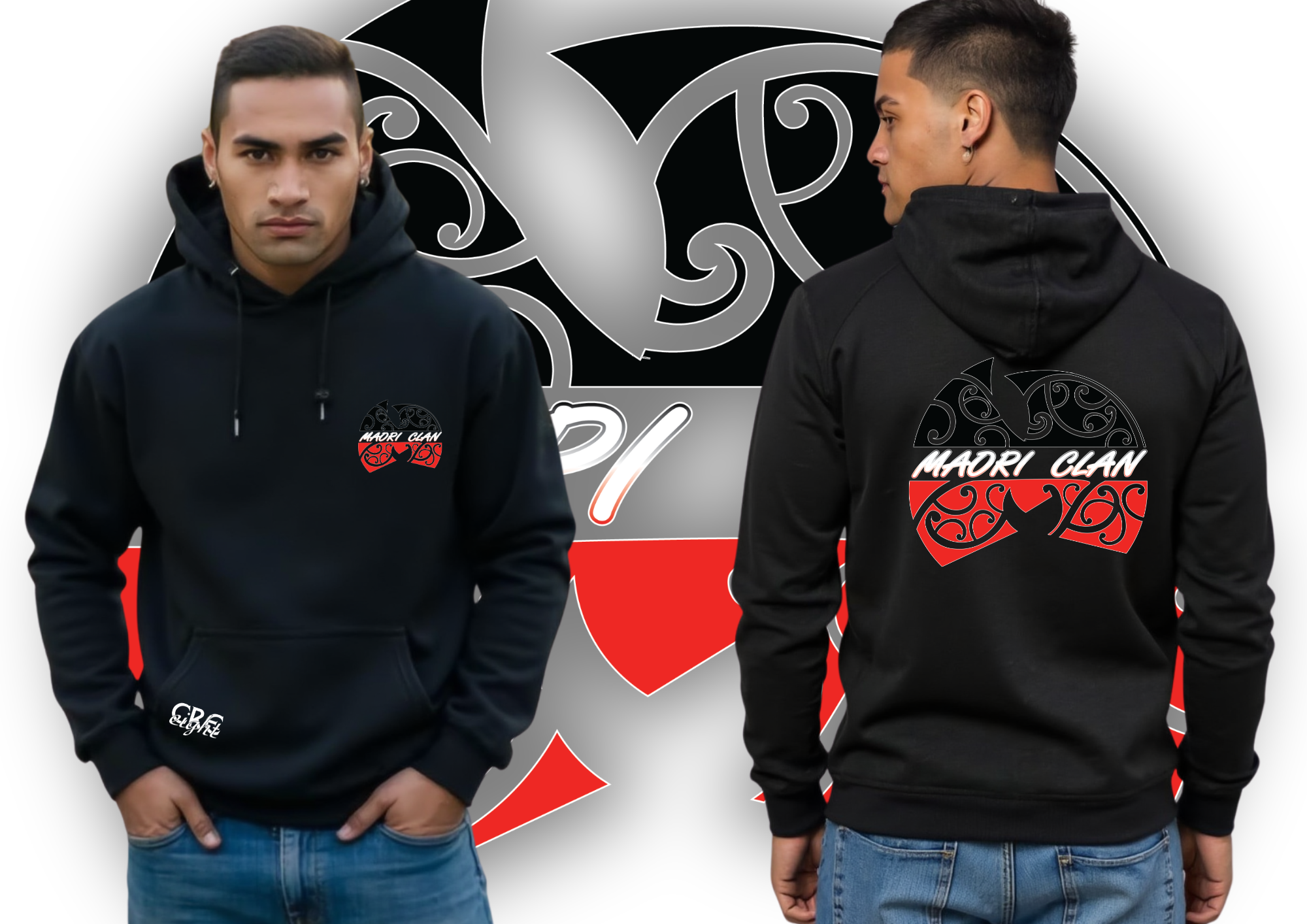 Maori Clan Hoodies Adults (made to order)