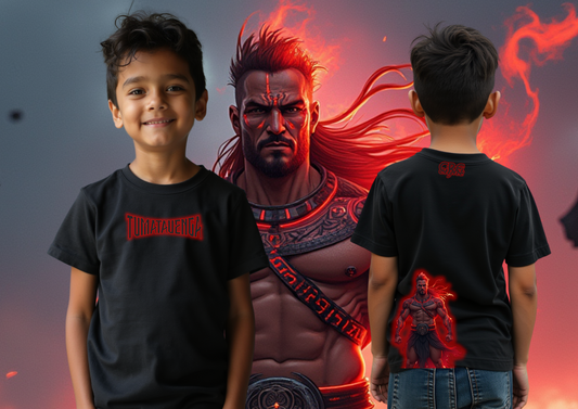 Maori T-shirt Kids ATUA (made to order) Tumatauenga