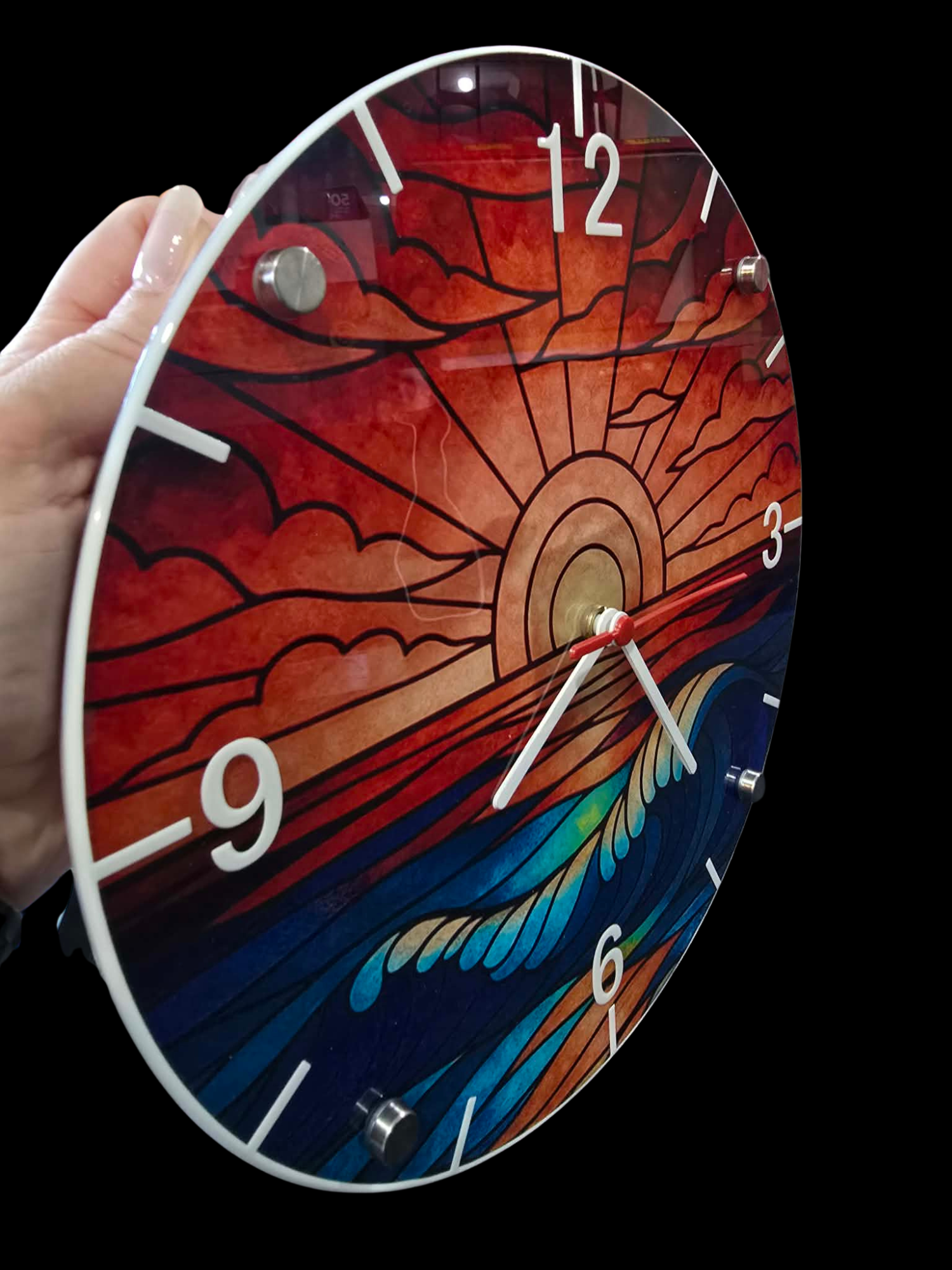 sunset-ocean-glass-wall-clock-30cm