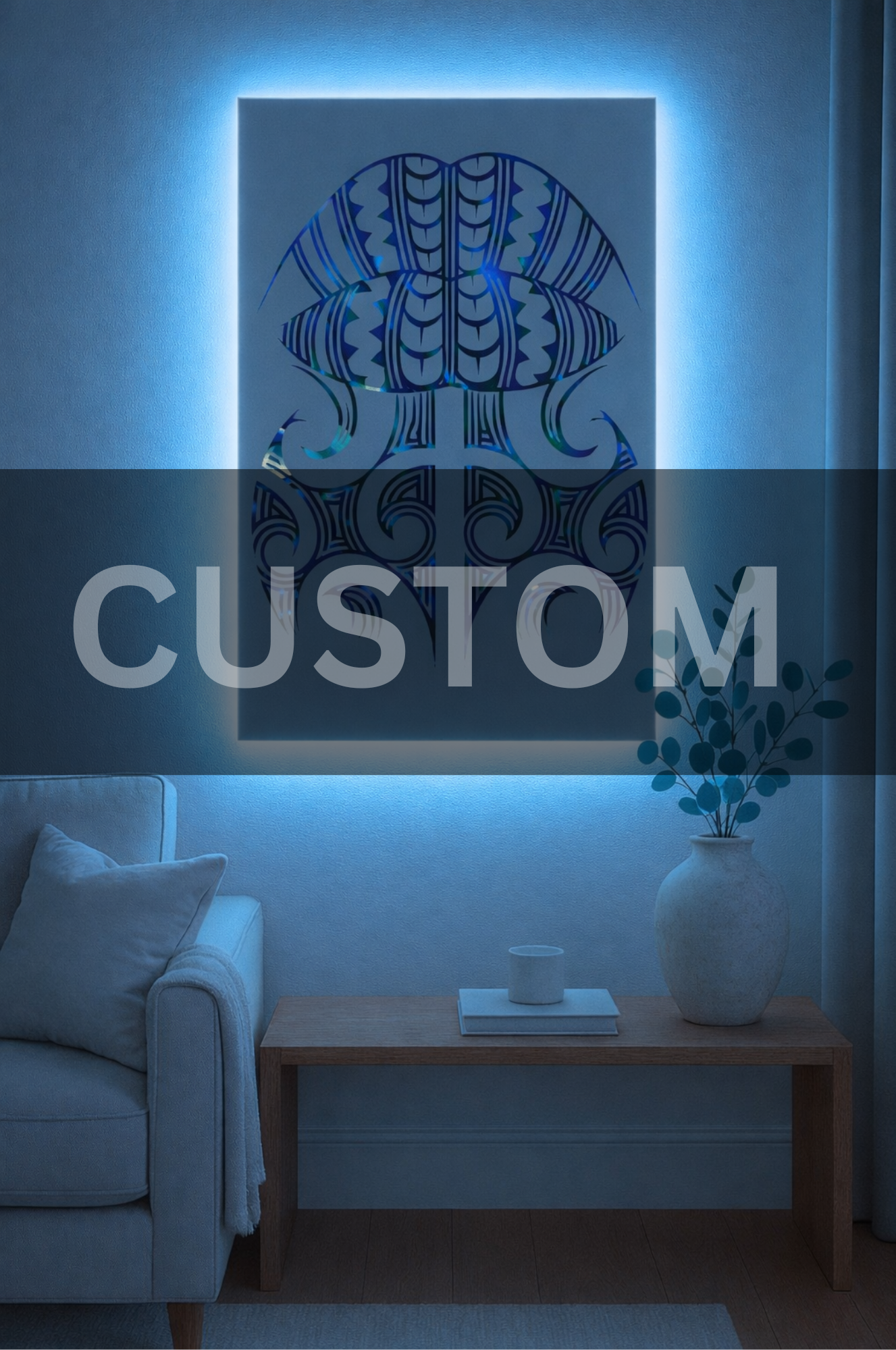 Custom Moko Kauae Mirror NZ – Personalised Honu Pāua Shell Mirror | CRE-eight